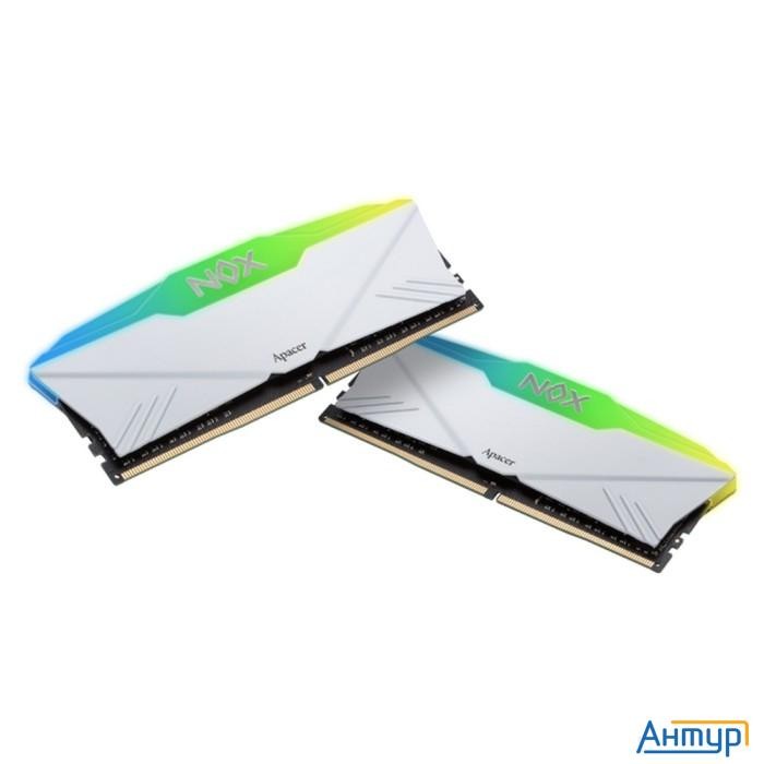 Apacer Ddr4 Dimm 32gb Kit 2x16gb Ah4u32g36c25ynwaa-2 Pc4-28800, 3600mhz, Cl18, Nox Rgb White Aura2