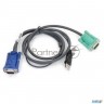 Шнур, мон+клав+мышь Usb Aten, Sphd15=>hd Db15+usb A-Тип, Male-2xmale,  8+4 проводов, опрессованный,