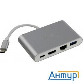 Vcom Cu455 Кабель-адаптер Usb3.1 Type-cm-->hdmi+usb3.0+rj45+pd Charging  Vcom <cu455>