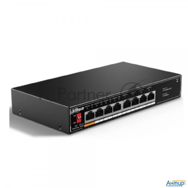 Dahua Dh-sf1008lp 8-портовый неуправляемый коммутатор с РоЕ, 4xrj45 100mb Poe, 4xrj45 100mb, суммарн