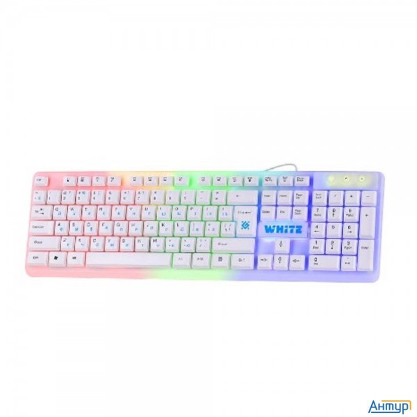 Defender Клавиатура White Gk-172 Ru [45172] {проводная, радуж. подсветка,104 кнопки}