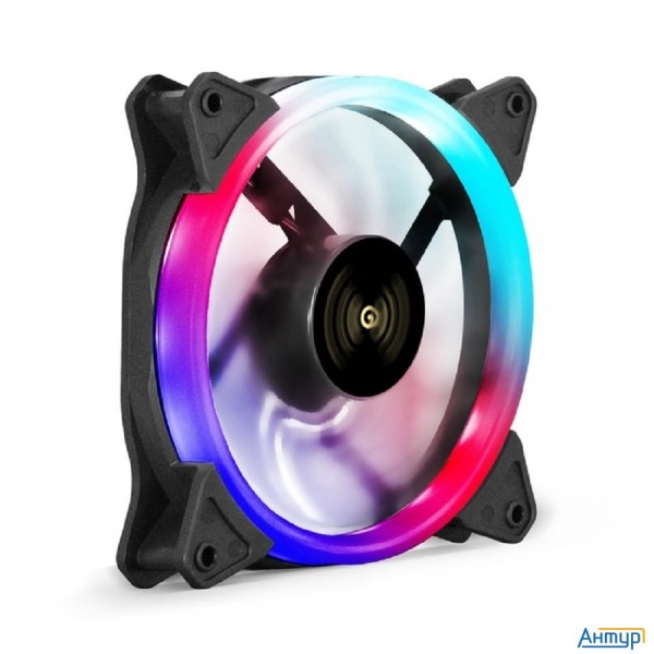 Exegate Ex295964rus Вентилятор 12В Dc с подсветкой Exegate Ex12025hm3pm.frgb.5cru (120x120x25 мм, Hy