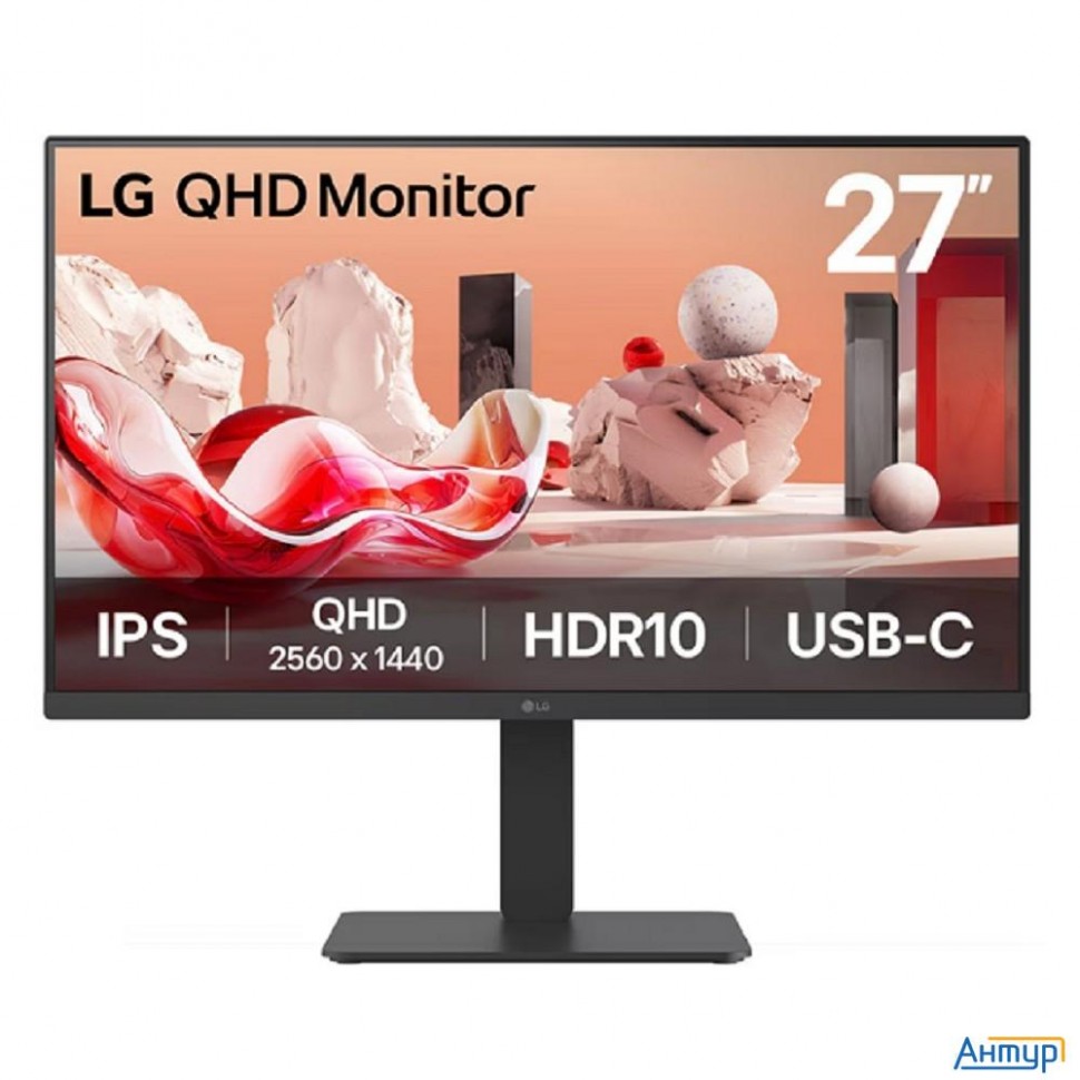 Lcd Lg 27" 27ba65qb-b {ips 2560x1440 100hz 5ms 350cd 1000:1 Displayport1.4 2xhdmi2.0 4xusb3.0 Usb-c(