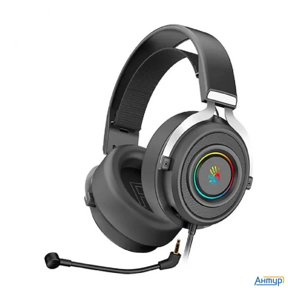 Наушники с микрофоном A4tech Bloody G535 черный/серебристый 2м мониторные Usb оголовье (g535 (black+