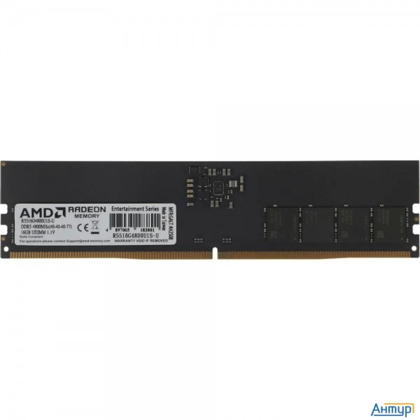 Amd Ddr5 16gb 4800 Mt/s R5516g4800u1s-u