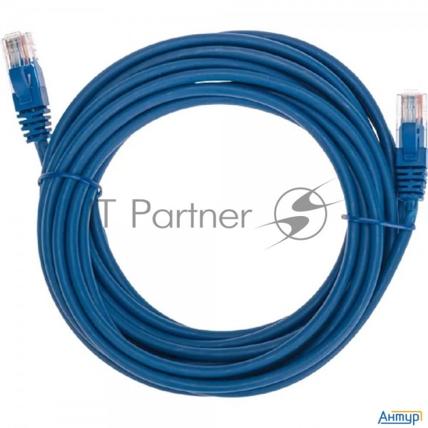 Патч-корд U/utp, Cat 5e, Rj45-rj45, 26awg, Zh нг(А)-hf, синий, 5м  Rexant