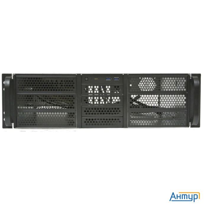 Procase Корпус 3u Server Case,6x5.25+4hdd,черный,без блока питания(2u,2u-redundant),глубина 650мм,mb