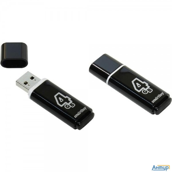 Smartbuy Usb Drive 4gb Glossy Series Black Sb4gbgs-k