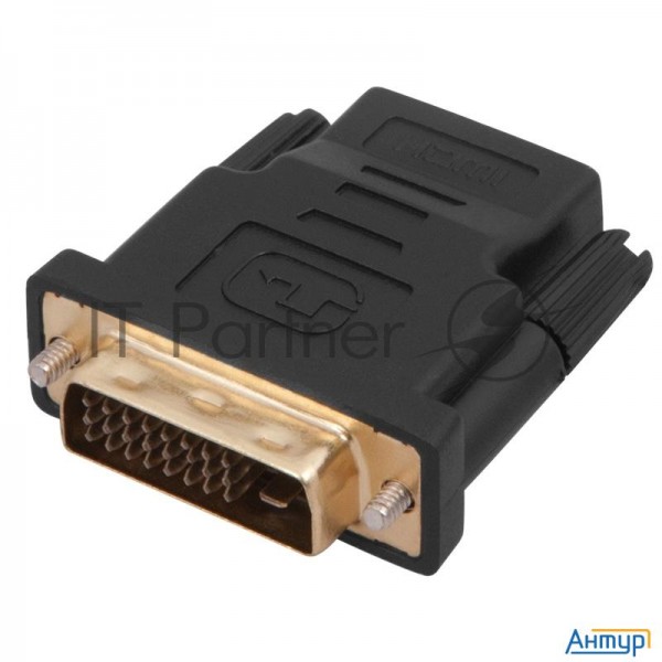 Переходник Rexant (17-6811) ПЕРЕХОДНИК  шт.dvi - гн.hdmi  Gold