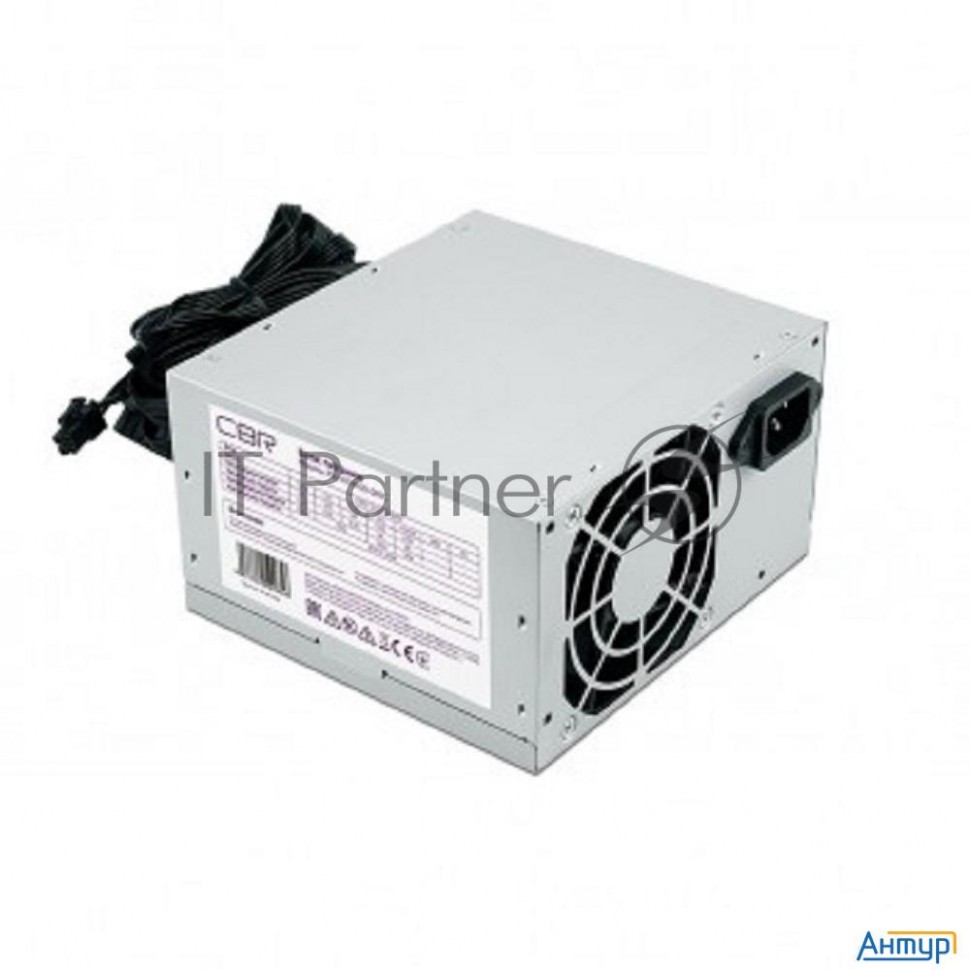 Блок питания Cbr Atx 450w, 8cm Fan, 20+4pin/1*4pin/1*ide/2*sata, кабель питания 1.2м [psu-atx450-08e