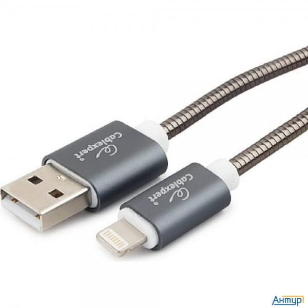 Cablexpert Кабель для Apple Cc-g-apusb02gy-1.8m, Am/lightning, серия Gold, длина 1.8м, титан, блисте