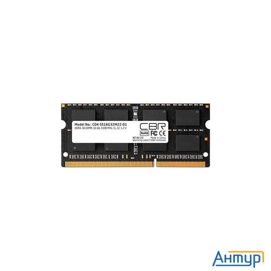 Cbr Ddr4 Sodimm 16gb Cd4-ss16g32m22-01 Pc4-25600, 3200mhz, Cl22, 1.2v