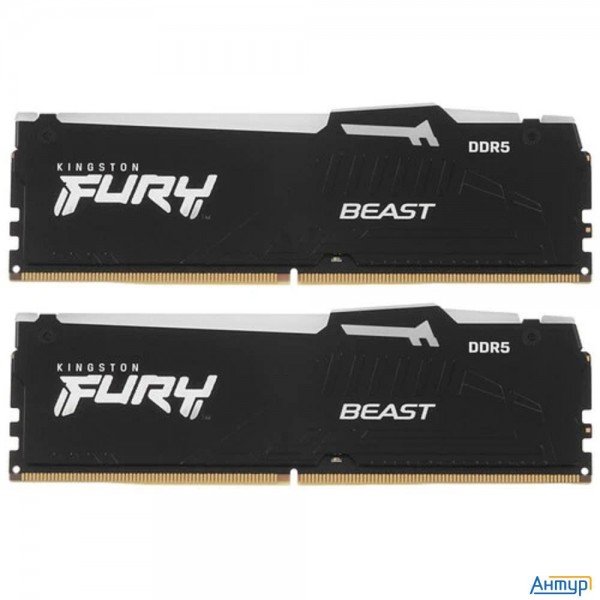 Kingston 16gb 6000mt/s Ddr5 Cl30 Dimm (kit Of 2) Fury Beast Rgb Expo Kf560c30bbeak2-16