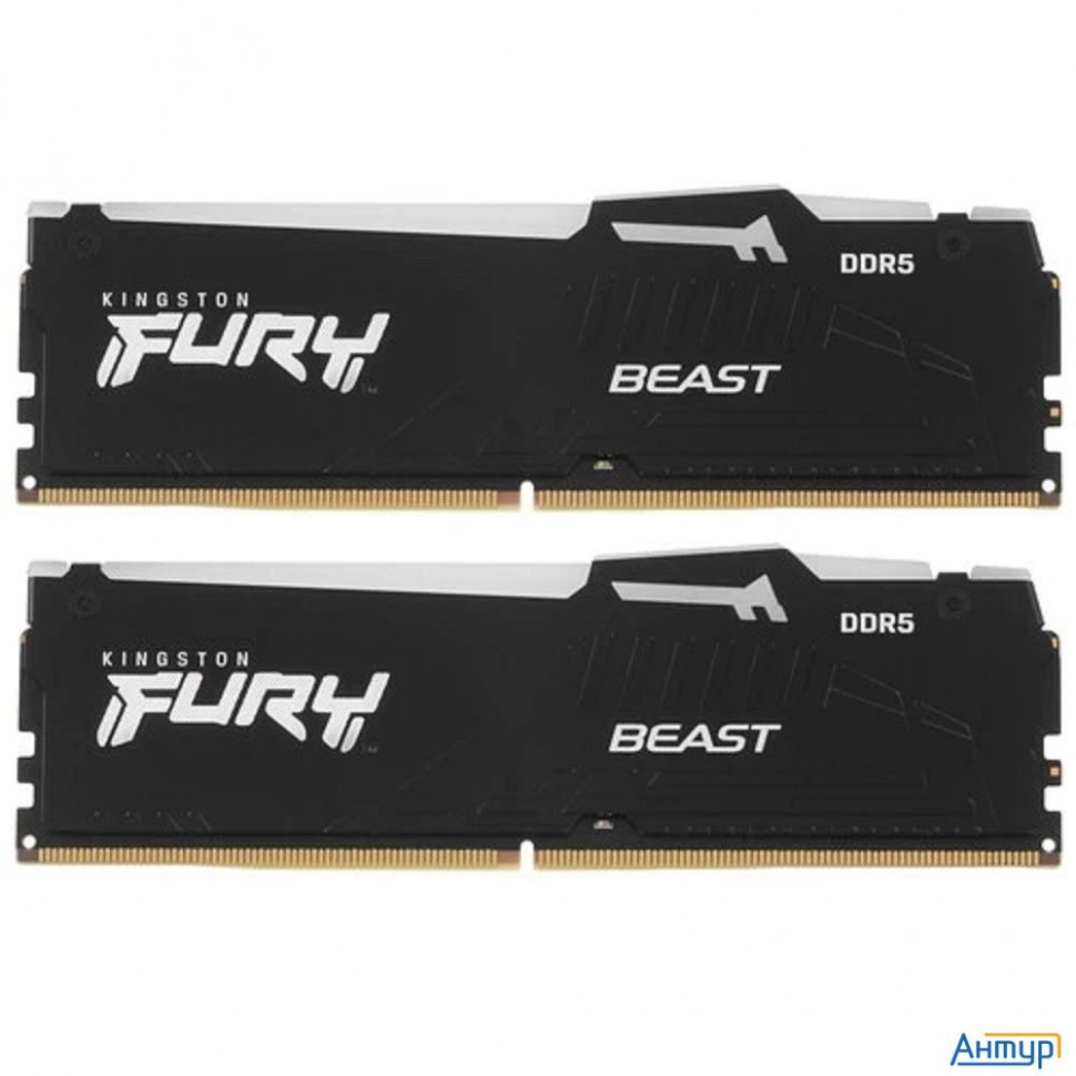 Kingston 16gb 6000mt/s Ddr5 Cl30 Dimm (kit Of 2) Fury Beast Rgb Expo Kf560c30bbeak2-16