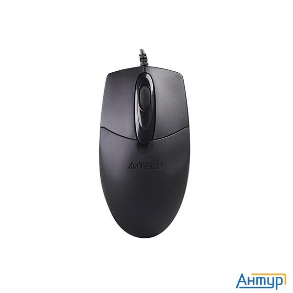 Мышь проводная A4tech Op-720s Black (usb, оптическая, Silent, 1200dpi, 2but) (op-720s)