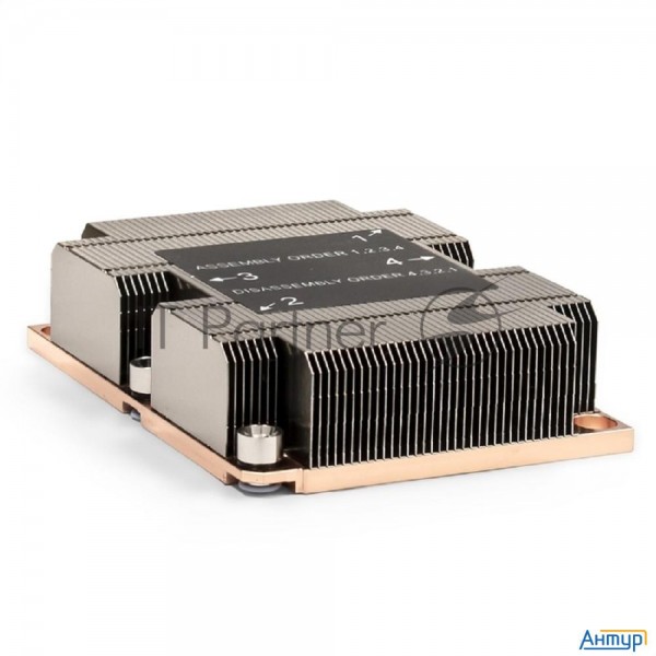 Радиатор для процессора Exegate Ex293447rus Esnk-p0067ps.1u.3647.cu (al+cu, 1u, 2 тепл. трубки, Lga3