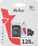 Карта памяти Netac P500 Eco 128gb Microsdxc U1/c10 Up To 80mb/s, Retail Pack With Sd Adapter