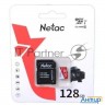 Карта памяти Netac P500 Eco 128gb Microsdxc U1/c10 Up To 80mb/s, Retail Pack With Sd Adapter