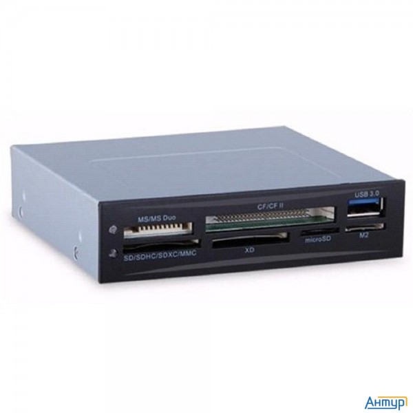 Exegate Ex293028rus Картридер Usb3.0  <cr-611u3> (внутренний, 3.5", мультиформатный: Sd/sdhc/sdxc/mm