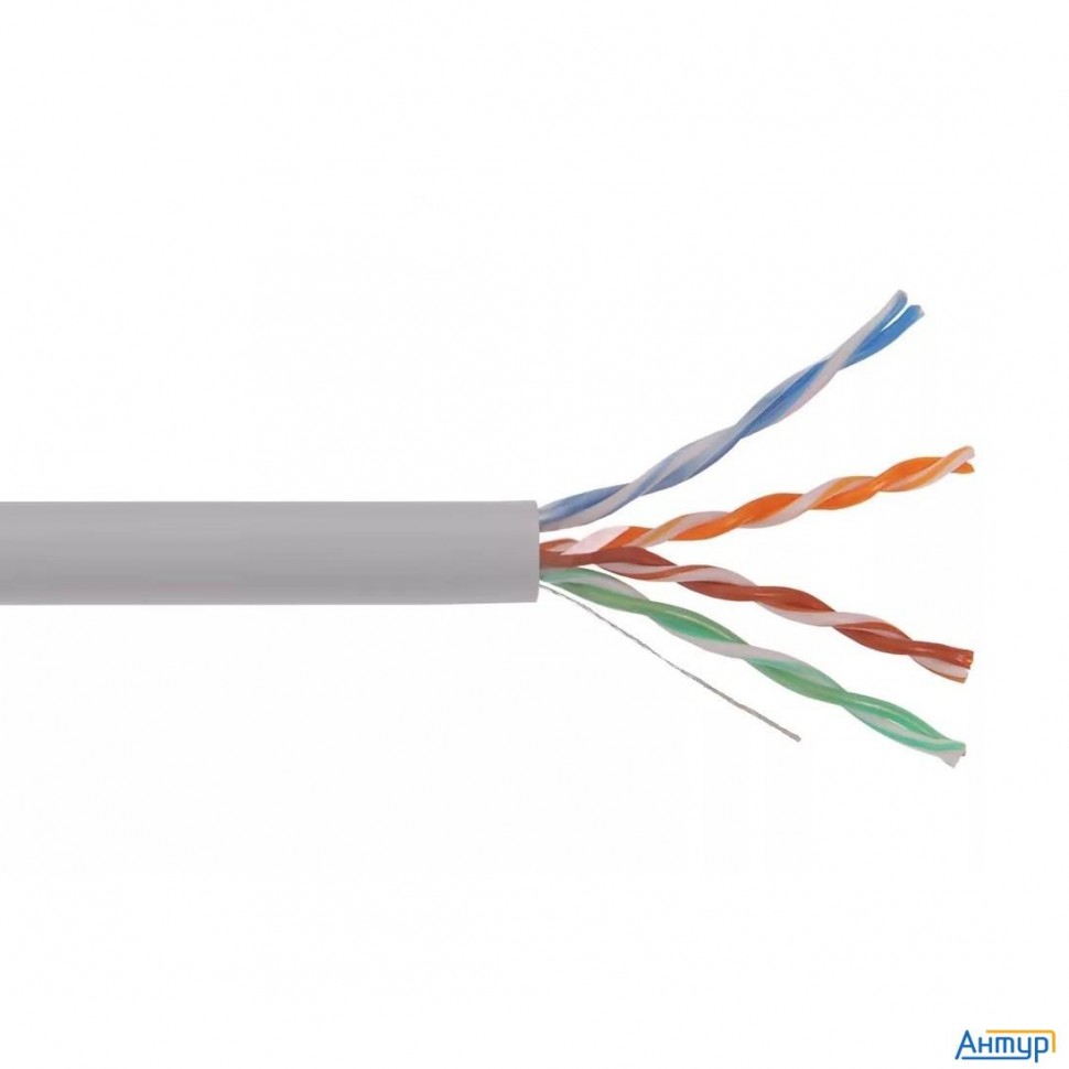 Кабель витая пара Bion Bcl-u5448-181 U/utp, кат.5e, 4x2x0,48 мм Awg 24  медь, одножильный, Pvc, для