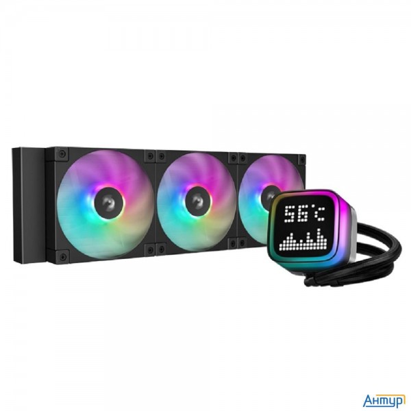 Кулер с водяным охлаждением Deepcool Lp360 Argb Soc-am5/am4/1200/1700/1851 черный 4-pin 38.71db Al L
