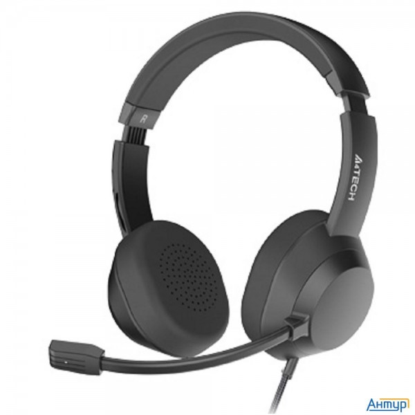 Наушники с микрофоном A4tech Fstyler Fh150u черный 2м накладные Usb оголовье (fh150u Black)