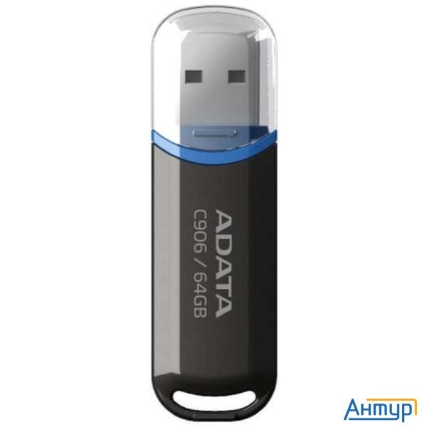 Флеш накопитель 64gb A-data Classic C906, Usb 2.0, Черный