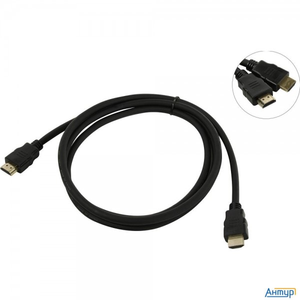 Exegate Ex287730rus Кабель Hdmi Exegate Ex-cc-hdmi2-1.8 (19m/19m, V2.0, 1,8м, 4k Uhd, Ethernet, позо