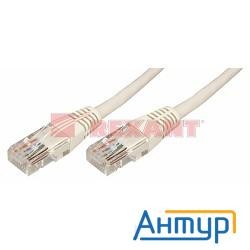 Патч-корд  Utp 5e кат. литой  3М  СЕРЫЙ