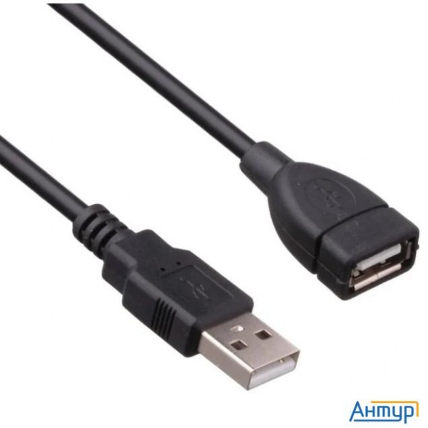 Exegate Ex294761rus Удлинитель Usb 2.0 Exegate Ex-ccf-usb2-amaf-1.8f (am/af, позолоченные контакты,