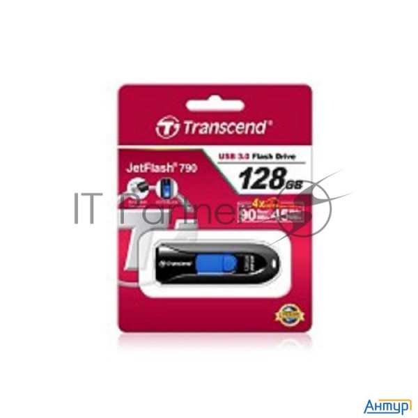 Флэш Диск Transcend Usb Drive 128gb Jetflash 790 Ts128gjf790k {usb 3.0}