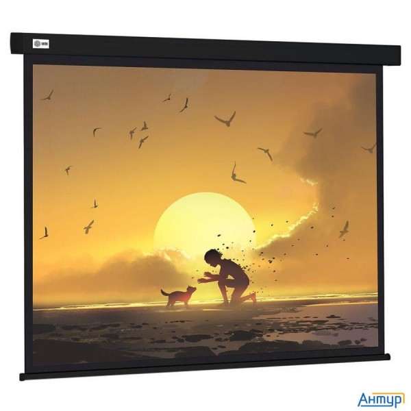 Экран Cactus 150x150см Wallscreen Cs-psw-150x150-bk 1:1 настенно-потолочный рулонный черный