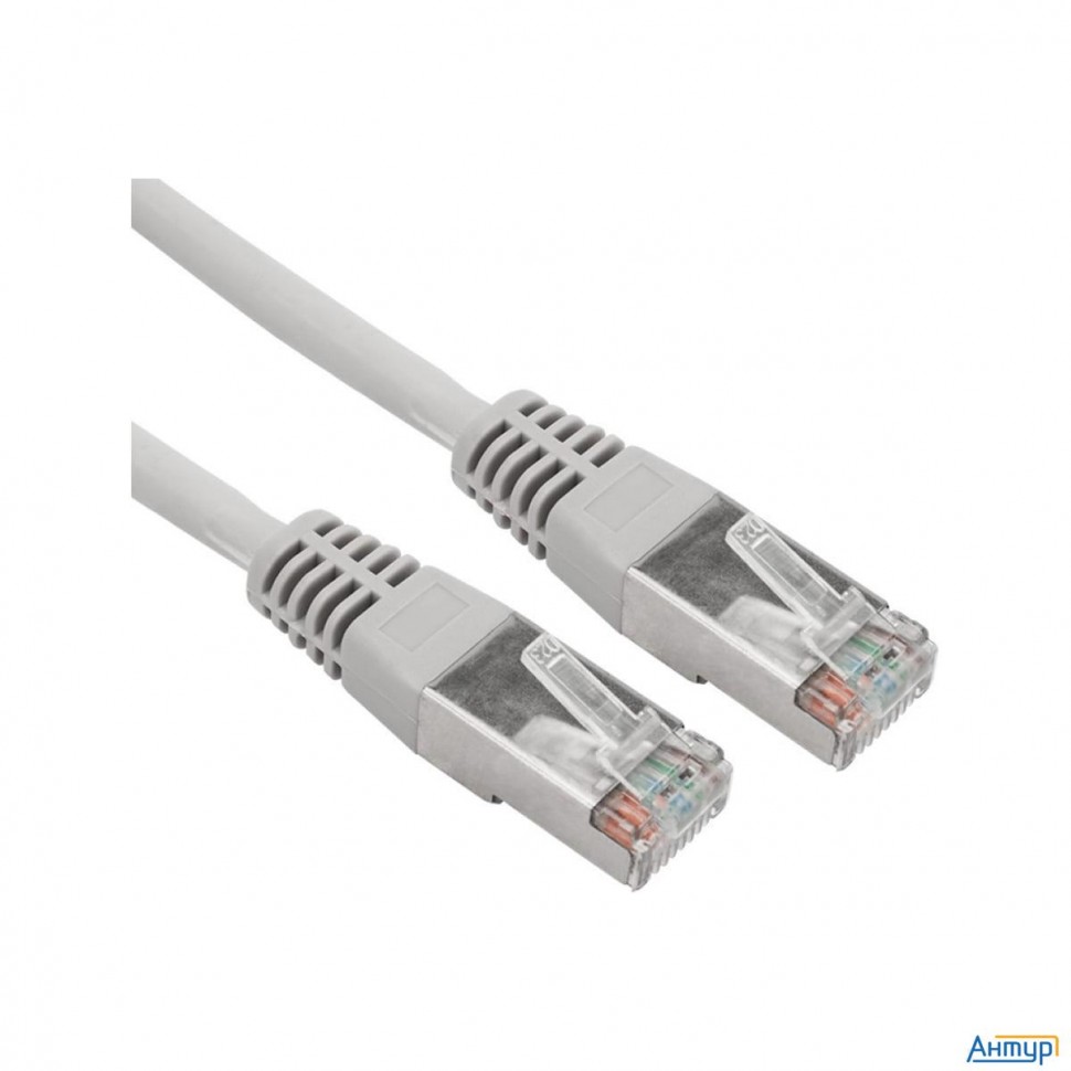 Rexant (18-8005-1) Патч-корд F/utp, категория 5e, Rj45-rj45, 24awg, Lszh, серый, 2м
