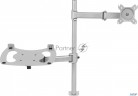 Кронштейн для монитора/ноутбука Cactus Cs-vm-lh07-al серебряный 13"-27" макс.8кг настольный поворот