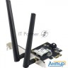 Сетевой адаптер Asus Pce-ax1800 Wifi 802.11ax, 2402 + 574mbpsб Pci-e Adapter, 2 антенны; 90ig07a0-mo