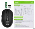 Мышь Acer Omr060 черный оптическая (1600dpi) беспроводная Usb (7but)