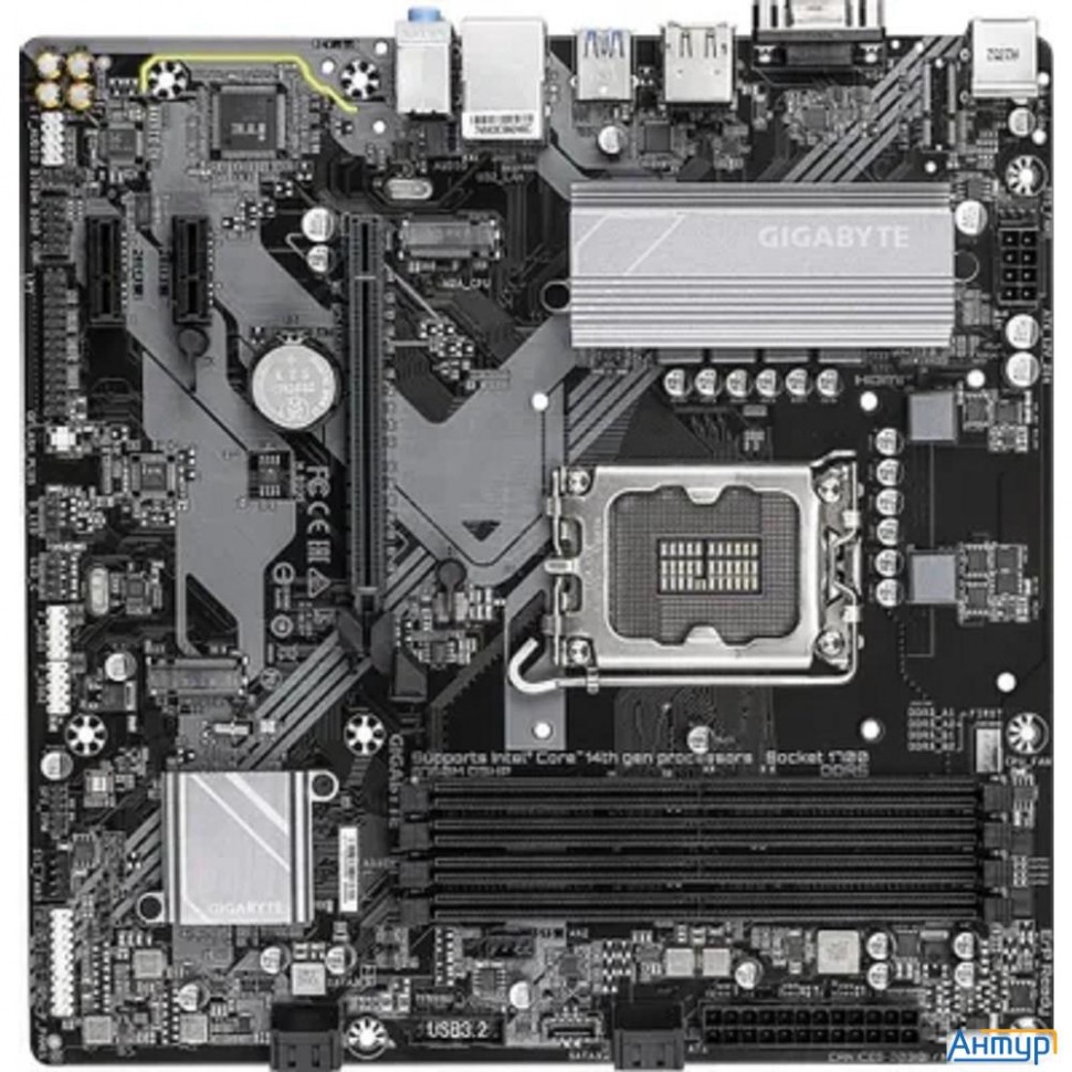Gigabyte B760m D3hp {lga1700, B760, 4*ddr5, 4*sata, 2*m.2, 3*usb 3.2, 2*usb 2.0, 1*pcix16, 2*pcix1,