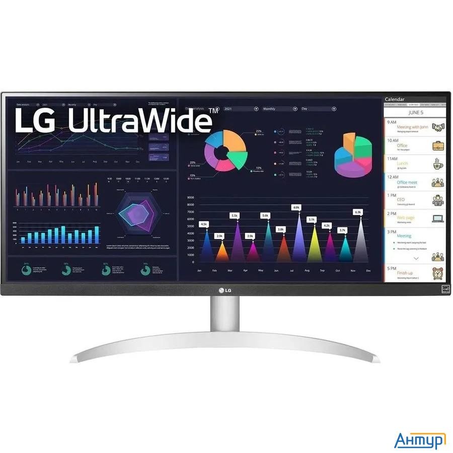 Lcd Lg 29" 29wq600-w Ultrawide серебристый {ips 2560x1080 100hz 1ms 21:9 250cd 178/178 Hdmi Displayp