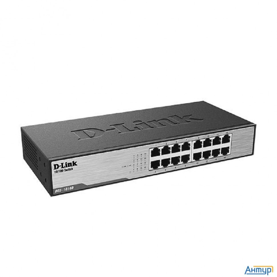 D-link Des-1016d/i1a Неуправляемый коммутатор с 16 портами 10/100base-tx
