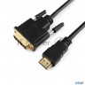 Кабель Hdmi-dvi Gembird, 10м, 19m/19m, Single Link, черный, позол.разъемы, экран Cc-hdmi-dvi-10mc