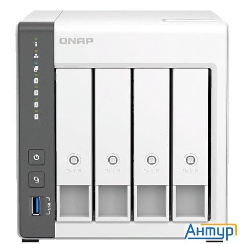 Qnap D4 (rev. C) Сетевое хранилище без дисков/ Channel Nas 4 Hdd Trays.arm 4-core Cortex-a55 2.0ghz,