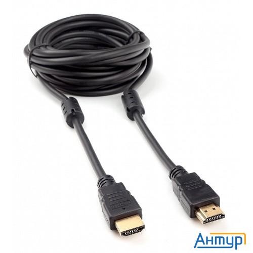 Cablexpert Ccf2-hdmi4-15, Кабель Hdmi   4,5м, V2.0, 19m/19m, черный, позол.разъемы, экран, 2 ферр ко