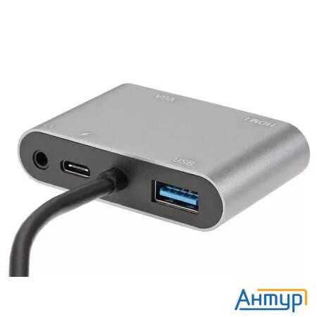 Aopen/qust Кабель Acu4511 Адаптер Usb Type-cm-->vga, Hdmi 4k*30hz, Usb3.0, Pd, Audio, Iopen (aopen/q