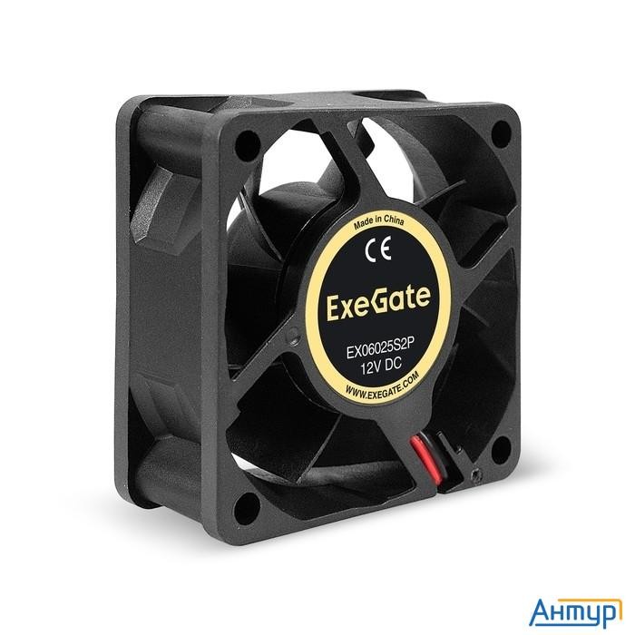 Exegate Ex295227rus Вентилятор 12В Dc Exegate Ex06025s2p (60x60x25 мм, Sleeve Bearing (подшипник ско