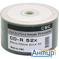 Диски Cmc Cd-r 80 52x Bulk/50 Full Ink Print