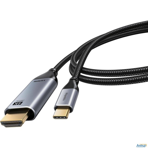 Bion Кабель Usb Type-c - Hdmi (m/m), 4k@60hz, металлический корпус, 2 м (bxp-cc-usbcm-hdmim-m)