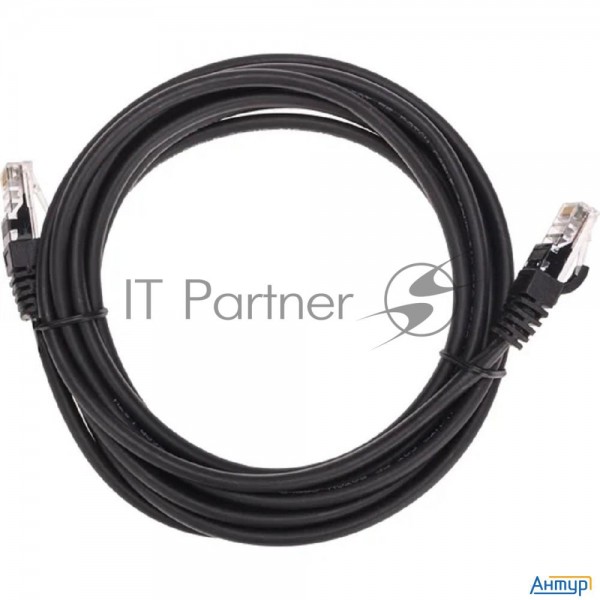 Патч-корд U/utp, Cat 5e, Rj45-rj45, 26awg, Zh нг(А)-hf, черный, 3м  Rexant