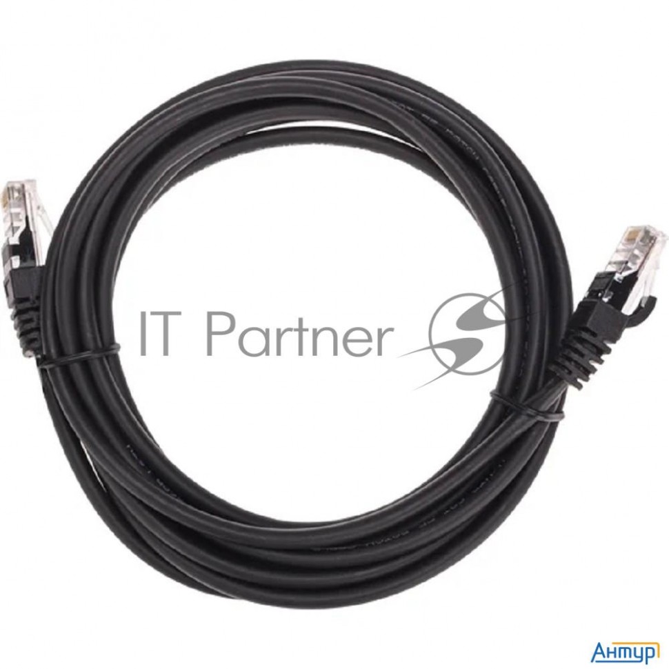 Патч-корд U/utp, Cat 5e, Rj45-rj45, 26awg, Zh нг(А)-hf, черный, 3м  Rexant