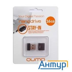 Usb 2.0 Qumo 16gb Nano [qm16gud-nano-b] Black