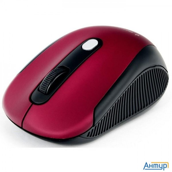 Gembird Musw-420-1 {Мышь беспроводная, 2.4ГГц, красный,4кн, 1600dpi, блистер [musw-420-1]